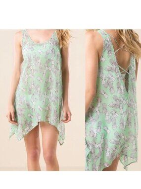 Francesca’s | Green Chevelle Pineapple Swim Cover-Up | Size Small, Medium